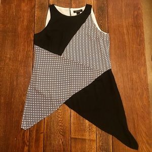 White House Black Market Asymmetric Size S Tunic